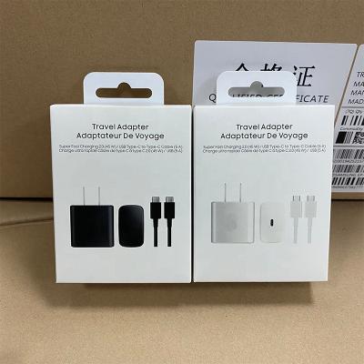 China High Speed 45W PD plug Super fast wall US Charger +Type C Cable 45w charger type c for Samsung S23 S21 S20 S22 Ultra 5G PD adapter for sale