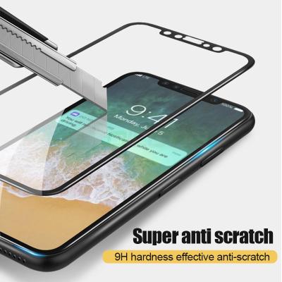 China 3D Curved Soft Edge Full Tempered Glass Protective Film For IPhone X 10 for sale