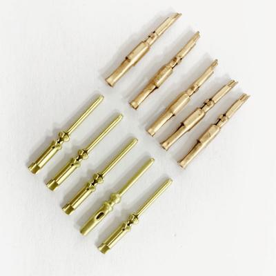 China Aviation Plug Pin Cheap Slotted Female Hole Silver Gold Plated Brass Elecotric Spring Contact For Aviation Connectors for sale