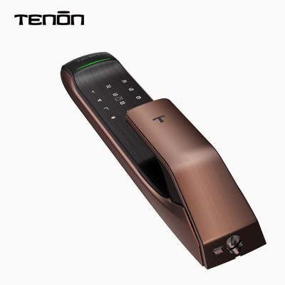 China Door Automation Doors Tuya Wooden or Metal Door Electronic Password Waterproof Keyless Fingerprint Digital Lock Home Push Pull Door for sale