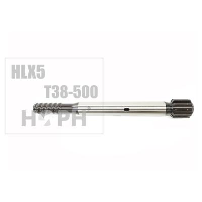 Cina Factory T38 R38 500mm 575mm Shank Adapter For Sandvik HLX5 HFX5 Rock Drill in vendita