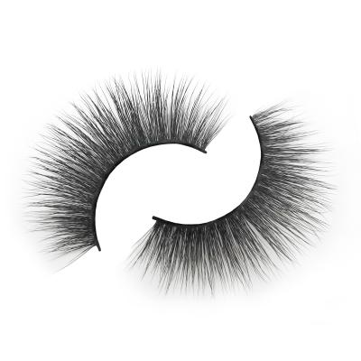 China Brazilian Individual Mink Lashes Custom Lashes Good Quality Full Volume Thinner Faux 3D Strip for sale