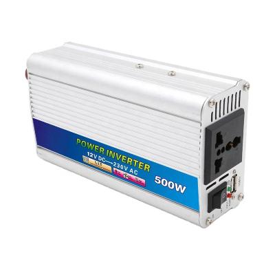 China Esozur 500W Continuous/1000W Solar Power System Peak Car Power Inverter DC 12V to AC 110V/220V Pure Sine Wave Inverter for sale