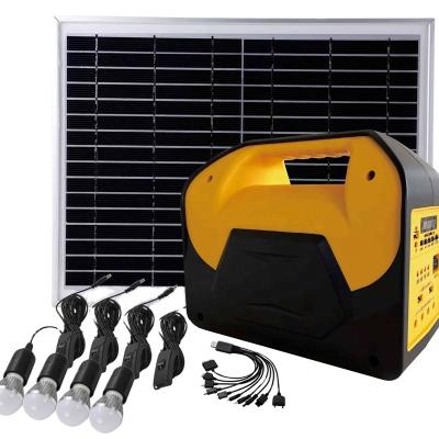 China Home Portable House Solar DC System With Lithium Battery Solar Powered Kit for sale