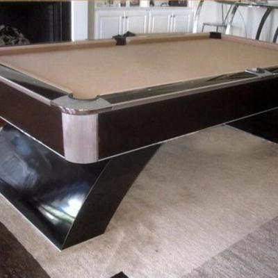 China Beautiful Rainbow Leg Carom Design Price New Cheap Slate Leather Ball Top Snooker Pool Table For Sale for sale