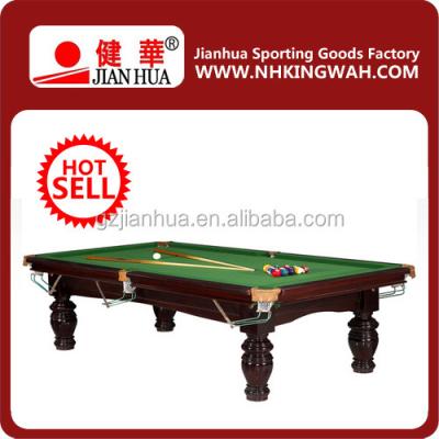 China Real Leather Pocket Cheap American Style 9ft Pool Table for sale