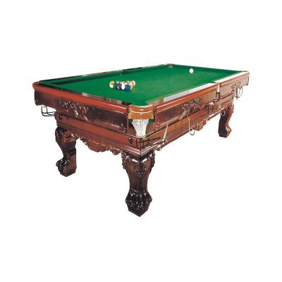 China Good Design Hot Selling Leather Carved Billiard Table for sale