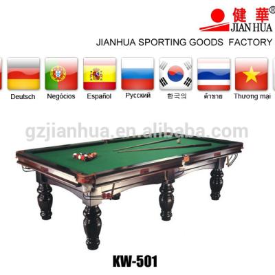 China Modern Popular Indoor Sports 10ft Billiard Table for sale