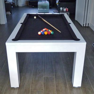 China Pool table and dining table combined in leather for sale