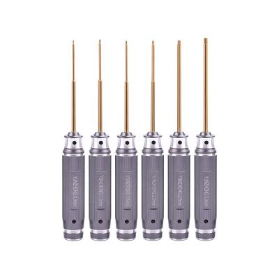 China Gray Rc Hobby Yunzhong 6pcs HSS rc screwdriver kit for rc airplane/car/heli/rc boat tool kit for sale