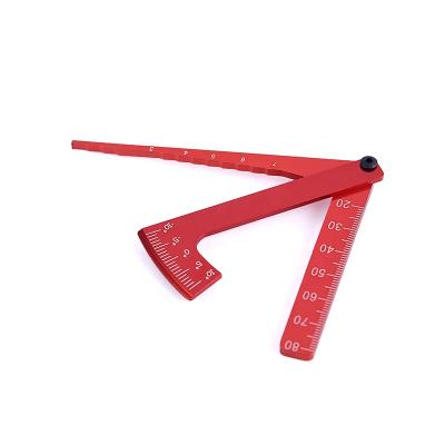 China High Hardness New 3 in 1 Adjustable RC Scale Measuring Wheel Height Rim Camber Gauge Angle Ruler Tool for RC Car Truck for sale