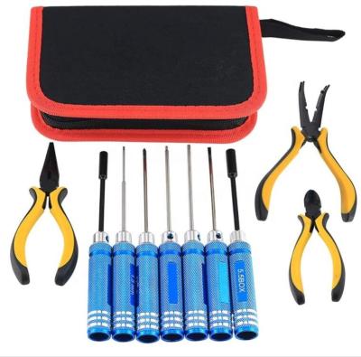 China Rc Hobby 11 in 1 Box Multi RC Tool Kits Set Screwdriver Pliers Wrench Repair for RC Car Multirotors Airplane Boat for sale