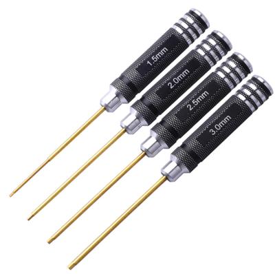 China RC Model Hobby Hex Screwdriver Set Titanium Hexagon Screwdriver Wrench Tool Kit For Multi-Axis FPV Racing Drone Rc Tool Kit for sale