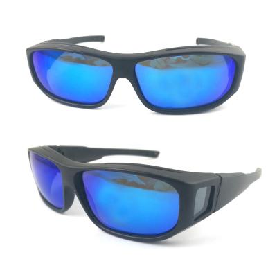 China Custom Fashion Sunglasses Logo TR90 Fitover Polarized Lenses Sunglasses for sale