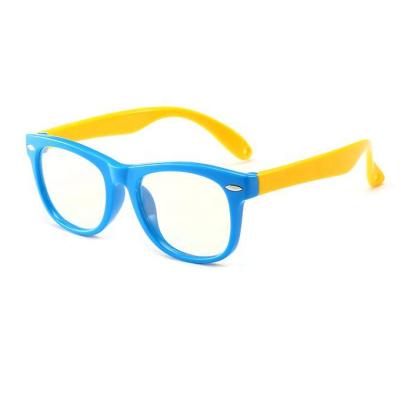 China Anti Blue Light Kids Computer Glasses Classic Kids Multicolor Silicone Glasses for sale