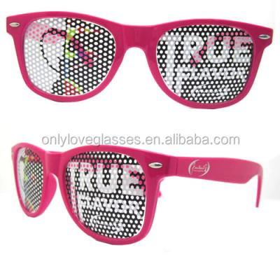 China Custom hot sale fashion sunglasses pinhole glasses, printed on glass sunglasses for sale