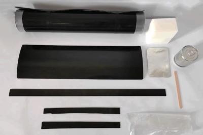 China Black Color 3LPE Heat Shrink Wrap Around Sleeve For Pipe Joint Corrosion Protection for sale