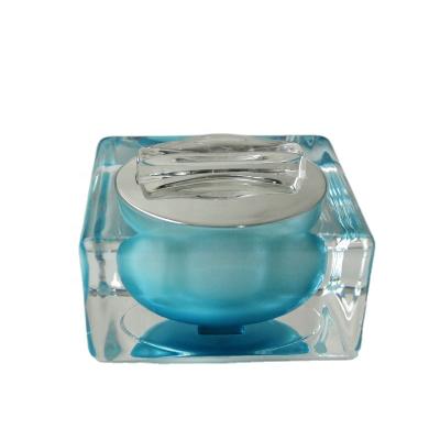 China Square Cosmetic Luxury Cream Jar Acrylic Packaging 15ml 30ml 50ml Jar for sale