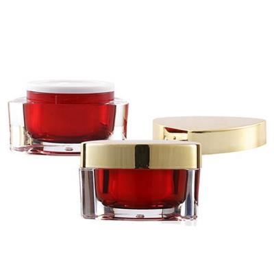 China Luxury Cosmetic Bottle Cosmetic Packaging 15ml 30ml Eye Cream Jar Acrylic Jar for sale