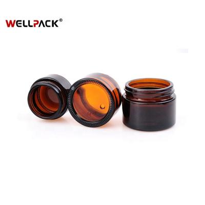 China Cosmetic glass jar 20g 50g 80g cosmetic packaging jar cream for sale