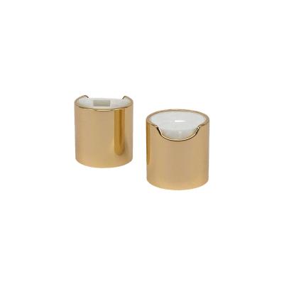 China Cosmetic Packing 24/410 28/410 Gold Cap Aluminum Disc Cap for sale