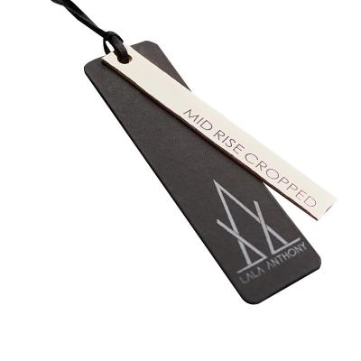 China Sustainable New Fashion Private Label Custom Apparel Tags Customized Logo Hang Tags For Clothing for sale