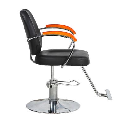 China Modern High Quality Barber Shop Furniture Salon Hair Salon Rest Chair Vintage Black Professional Barber Chairs for sale