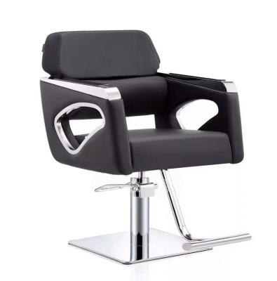 China Modern luxury direct black salon chair beauty equipment salon furniture barbershop factory wholesale barber chair for sale