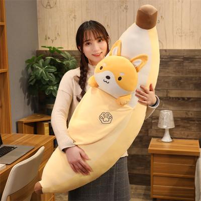 China Fire Retardant Ready To Ship Cartoon Girl's Bedroom Decoration Banana Pointed Animal Pillow for sale