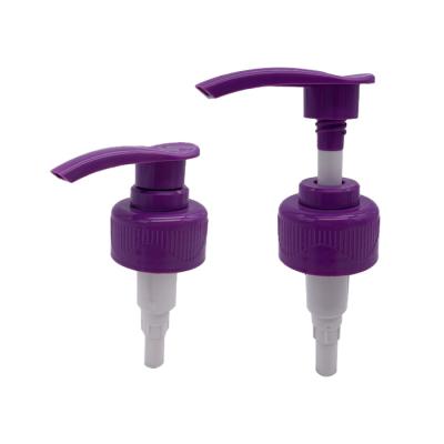 China Child Safe Plastic Dispenser Pump Screw Open Lock Lotion Pump for sale