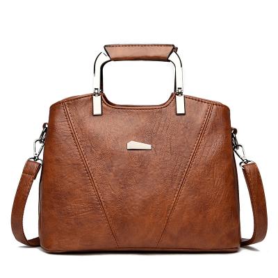 China Other new casual women's bag soft leather women's handbag large capacity shoulder bag multi-layer handbag for sale