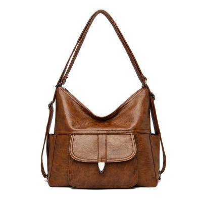 China European And American PU Leather Women's Other Soft Shoulder Bag Leisure Cross-body Bag for sale