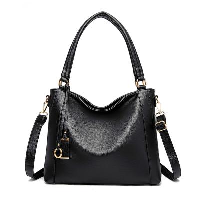 China Other Casual PU Women Zipper Design Soft Leather Handbag Messenger Shoulder Bag for sale