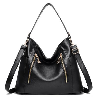 China Other wholesale European and American women's PU women's bag new fashion shoulder bag soft leather bag for sale