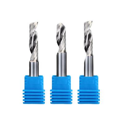 China China Jinchuan Hot Selling Tungsten Carbide Coated Single Flute End Mill 6mm CNC Milling Cutter For Wood PVC Router Bit for sale