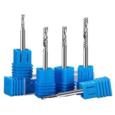 China Hot Selling Jinchuan Carbide Tungsten Carbide Spiral Router Bit Simple Steel Tungsten CNC Spline End Mill Cnc Tools With Color Coating for sale