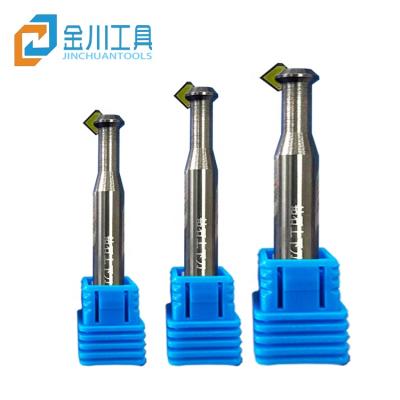 China Jinchuan Hot Sale Wholesale Diamond MCD Tool Engraving Machine 45 Degree End Mill Manufacturer PCD Chamfering Milling Cutter for sale