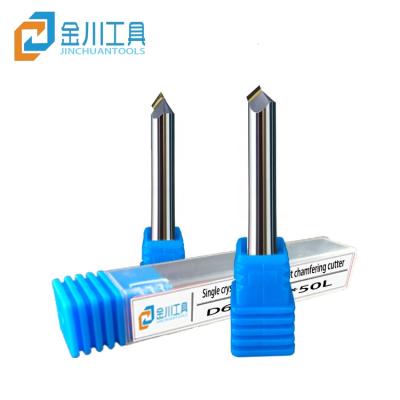 China Jinchuan Hot Sale Engraving Machine 90 Degree MCD Milling Cutter Chamfer End Mill Tool Router Chamfering Bit for sale