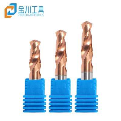 China Drilling Processing Hot Sale Jinchuan Tungsten Solid Carbide 2 Flutes Flat End Drill With Liner for sale