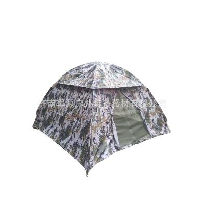 China Custom waterproof fashionable outdoor oxford fabric single person environmental protection camouflage stitching diagonal tie type camping tent for sale