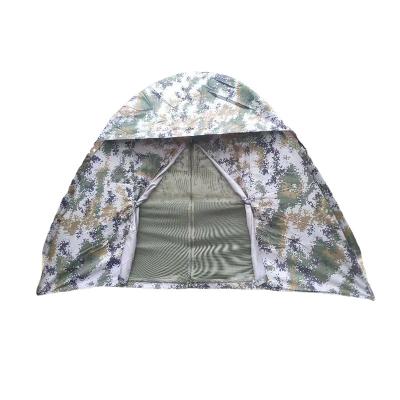 China Diagonal Tying Type Single Large Outdoor Camping Equipment Waterproof Oxford Cloth Camouflage Tent for sale