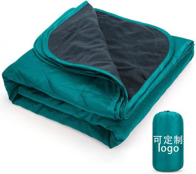 China Outdoor Camping Picnic Waterproof Nylon Camping Mat Blanket Fleece Rug Fleece Custom Portable Warm Blanke Outdoor Cold Proof for sale