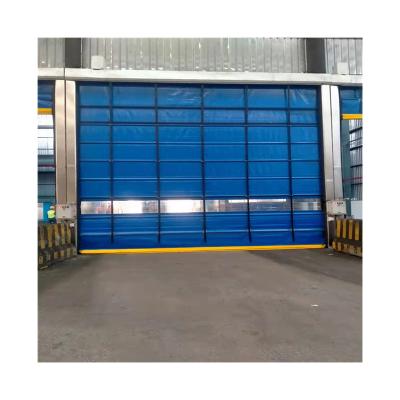 China Heat Insulation Automatic Fast Rolling PVC Customs Warehouse Door Durable High Speed ​​Rolling Up High Speed ​​PVC Stacking Door for sale