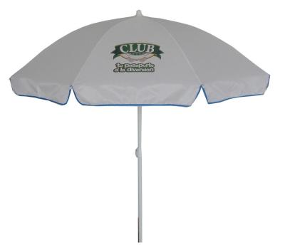 China New Product Outdoor Furniture Large Sun Beach Umbrella White Square Advisteing Beach Umbrella From China for sale