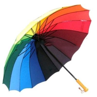 China Large Umbrella Straight Hot Outdoor Umbrella Custom Selling Umbrellas Rainbow Rain Advertising Golf Umbrella for sale