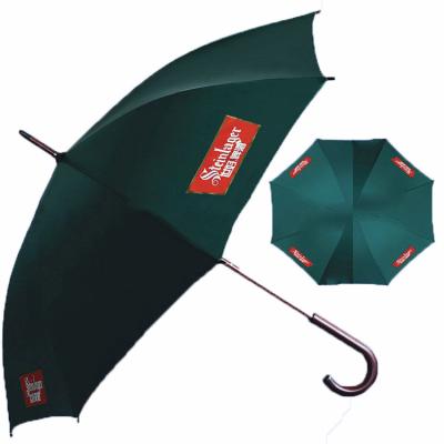 China Upright Umbrella 23 Inch Promotional Green New Design Rain Upright Umbrella For Kids for sale