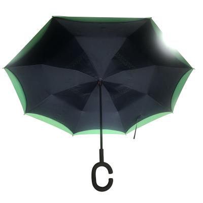 China Wholesale Custom Car Umbrella Custom Car Handle Double Layer Reverse Inverted Umbrella for sale