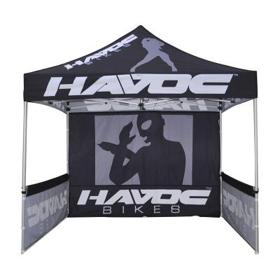 China Folding Polyester 10ft Tent Advertising Gazebo Custom Logo Gazebo for sale