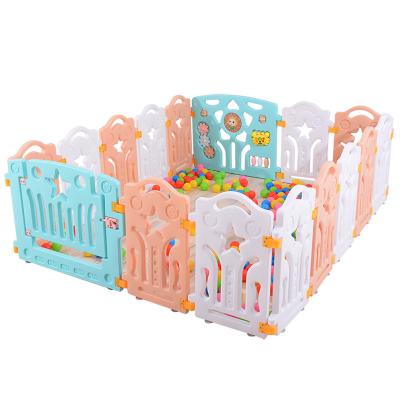 China Easily Assembled Infant and Baby Playpen - 14 Colored Panels - Baby Playpen with Door and Activity Panel for sale