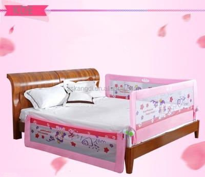 China Steel+plastic KDE Children Toddler Bed Rail Safety Guard Kids Baby Infant Crib Side Protector for sale